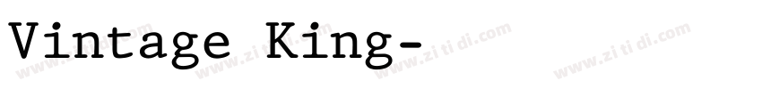 Vintage King字体转换